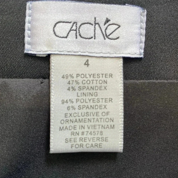 Cache Black Selpato Pencil Skirt Grommet Lace Up - Picture 4 of 7